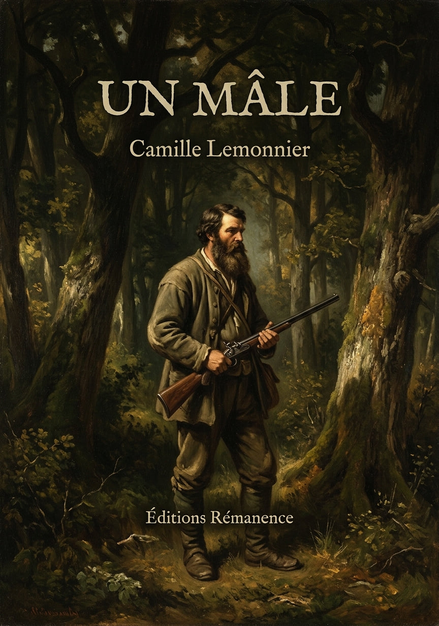 Livre Un mâle par Camille Lemonnier - Couverture - Editions Remanence