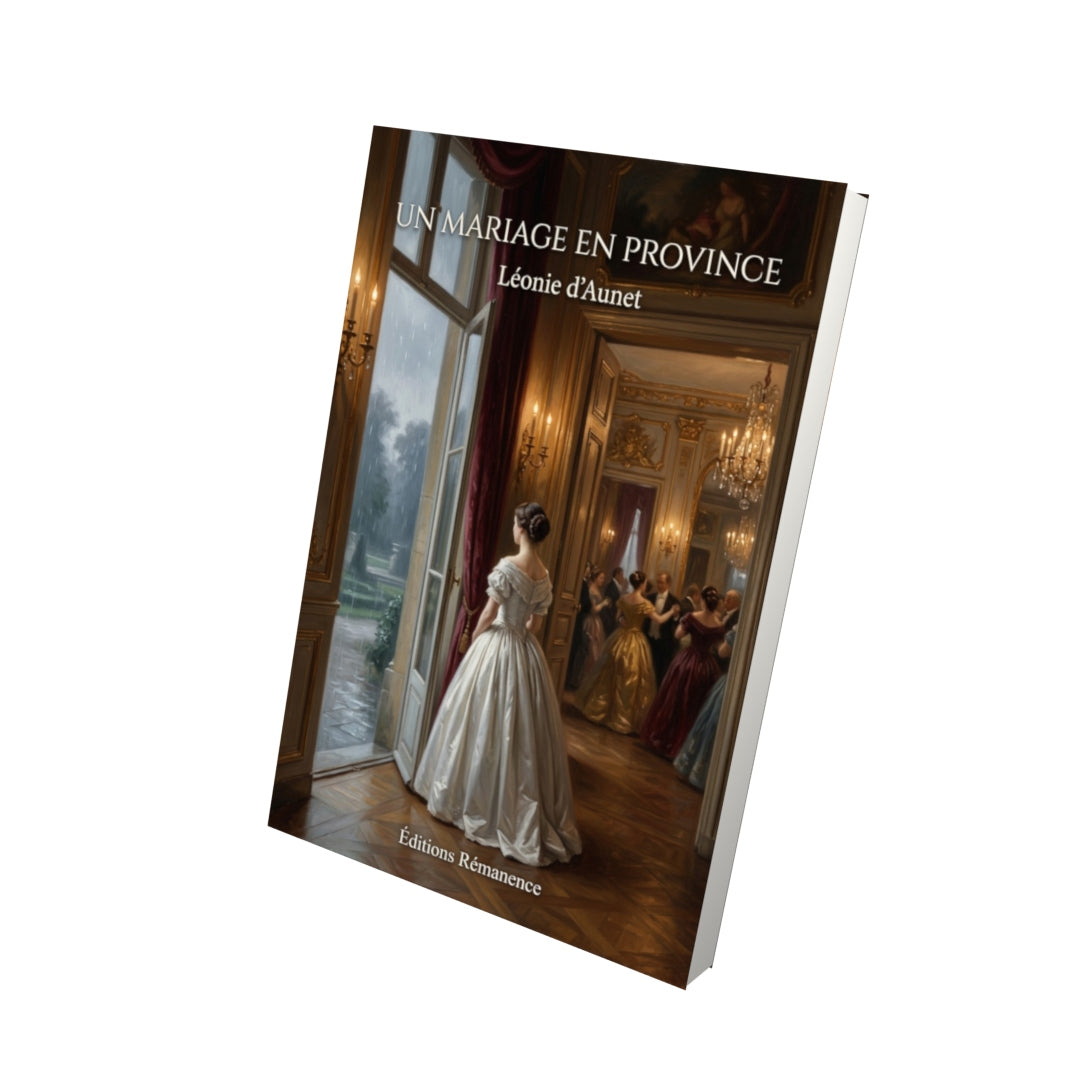 Livre Un mariage en province par Léonie d’Aunet - Vue 3D - Editions Remanence