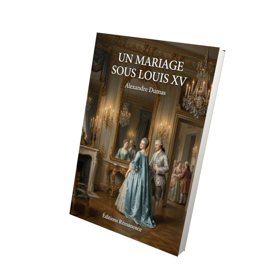 Livre Un Mariage sous Louis XV par Alexandre Dumas - Vue 3D - Editions Remanence