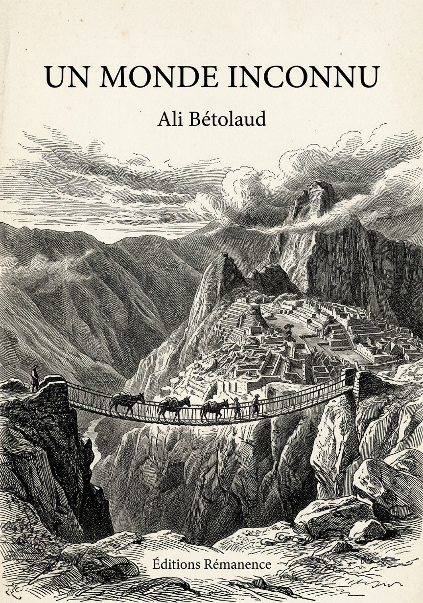 Livre Un monde inconnu par Ali Bétolaud - Couverture - Editions Remanence