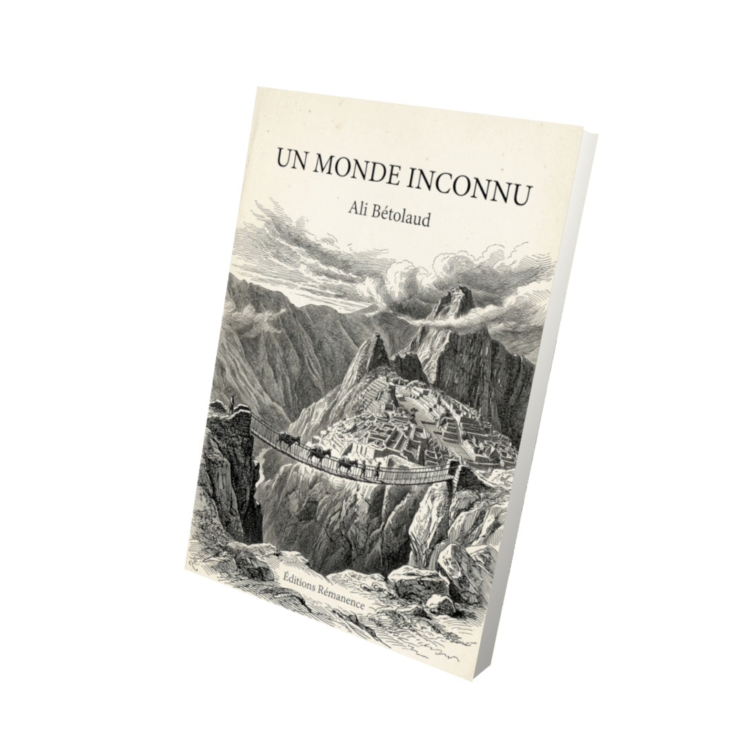 Livre Un monde inconnu par Ali Bétolaud - Vue 3D - Editions Remanence