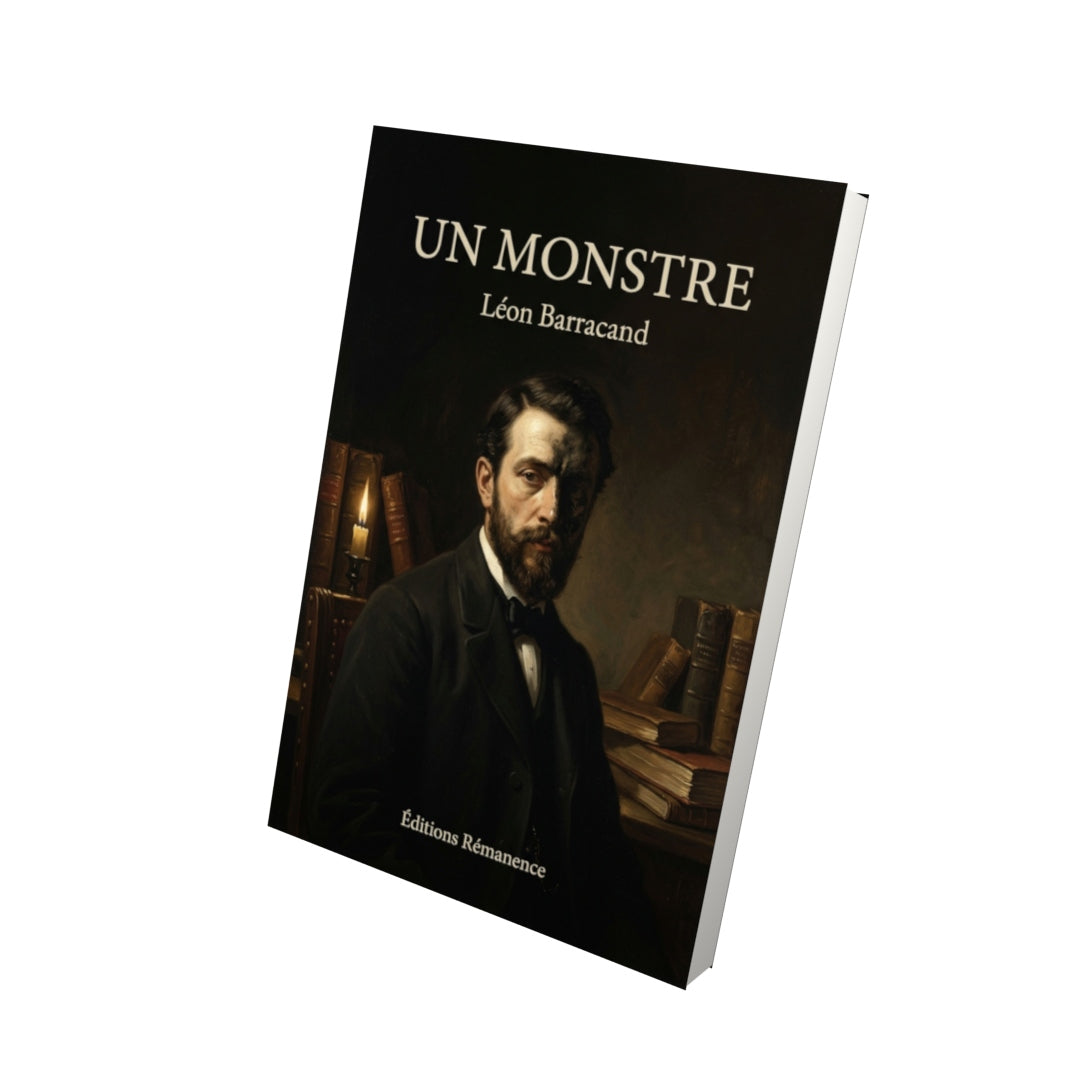Livre Un monstre par Léon Barracand - Vue 3D - Editions Remanence