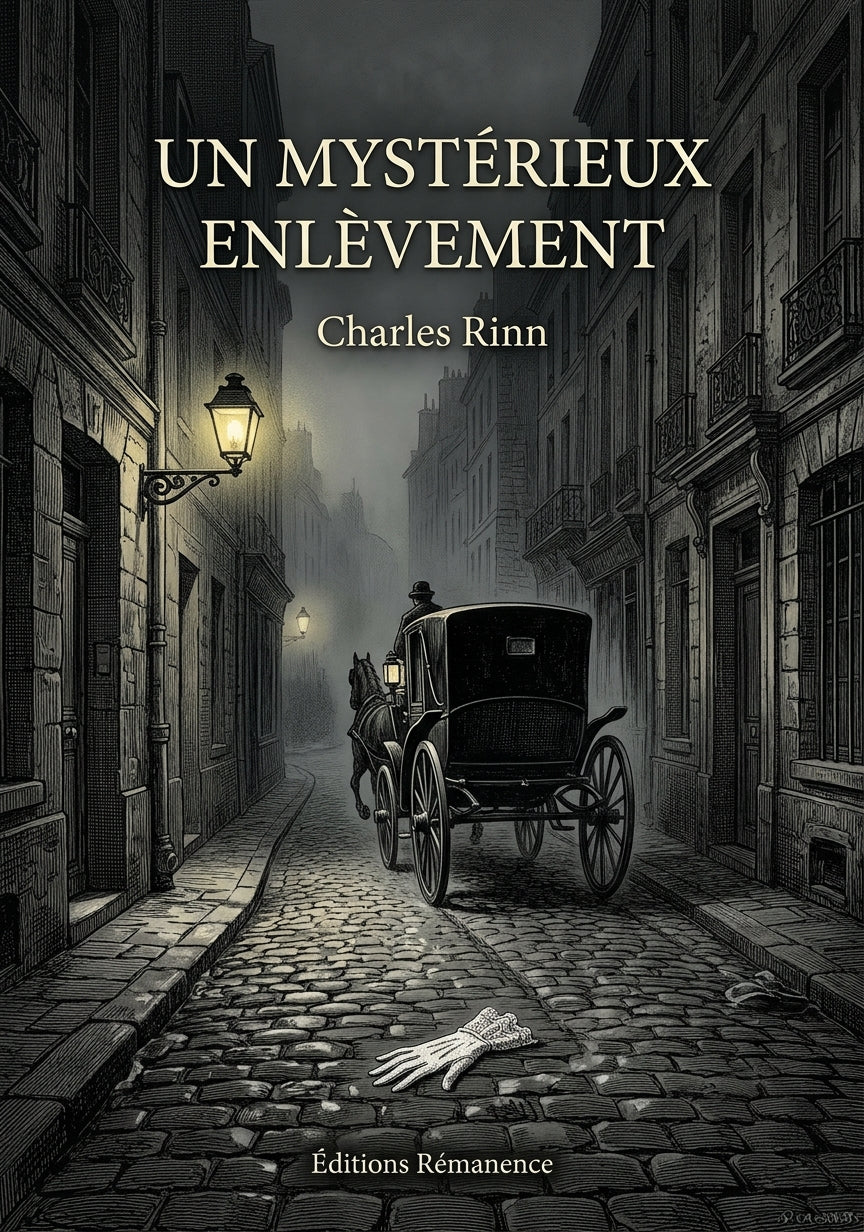 Livre Un mystérieux enlèvement par Charles Rinn - Couverture - Editions Remanence