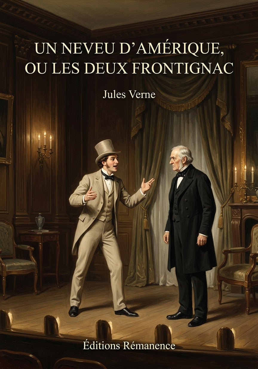 Livre Un neveu d’Amérique, ou Les deux Frontignac par Jules Verne - Couverture - Editions Remanence