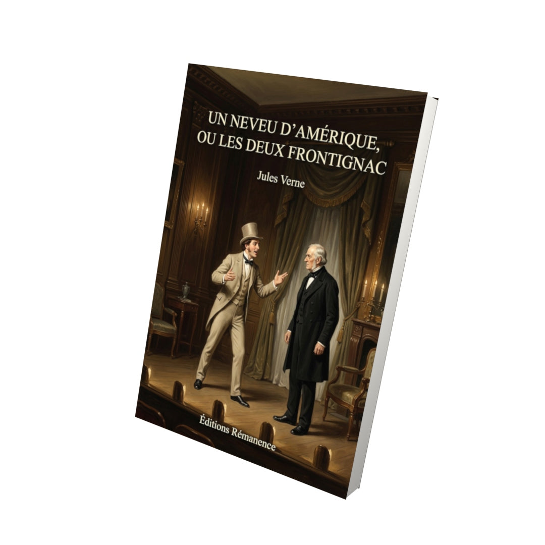 Livre Un neveu d’Amérique, ou Les deux Frontignac par Jules Verne - Vue 3D - Editions Remanence