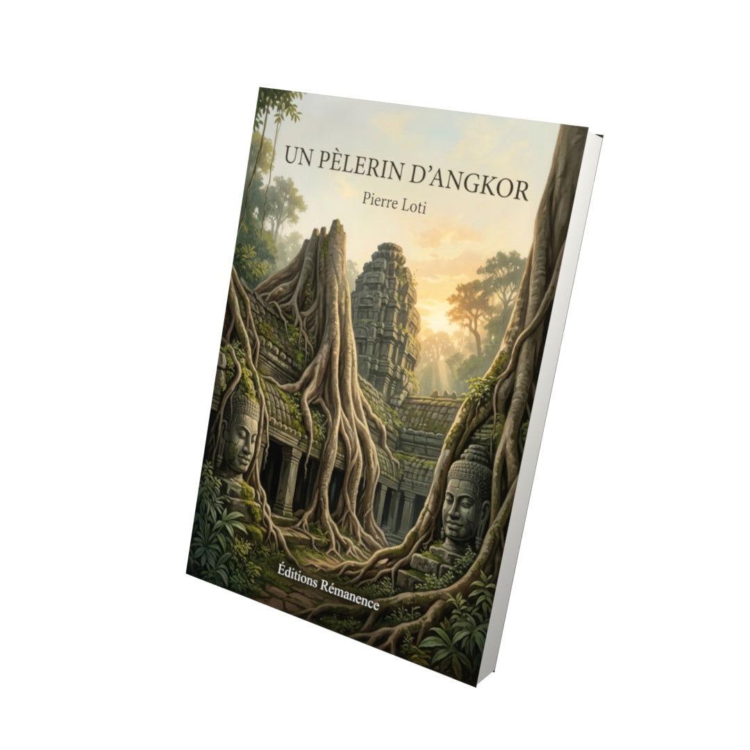 Livre Un pèlerin d’Angkor par Pierre Loti - Vue 3D - Editions Remanence