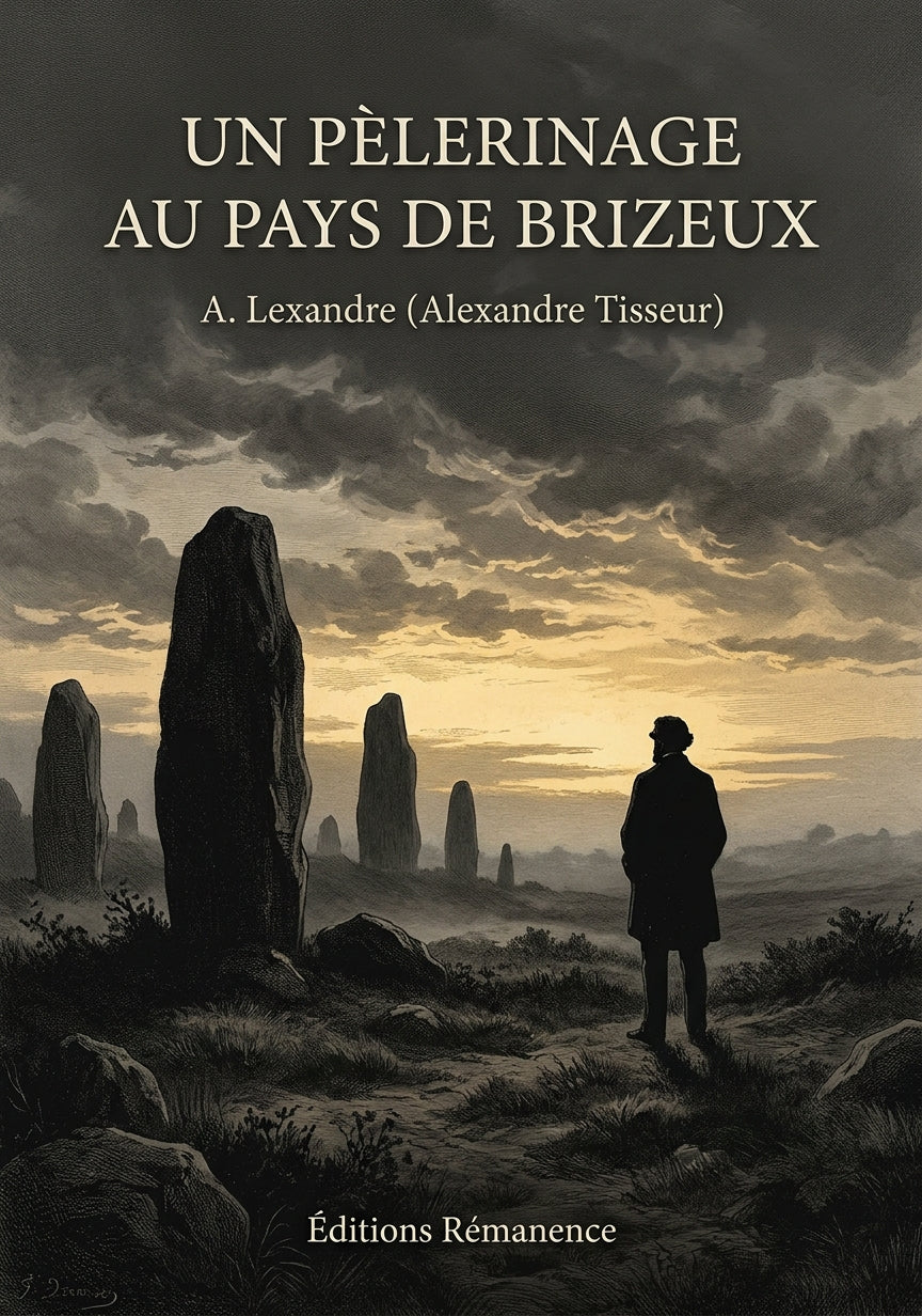 Livre Un pèlerinage au pays de Brizeux par A. Lexandre (Alexandre Tisseur) - Couverture - Editions Remanence