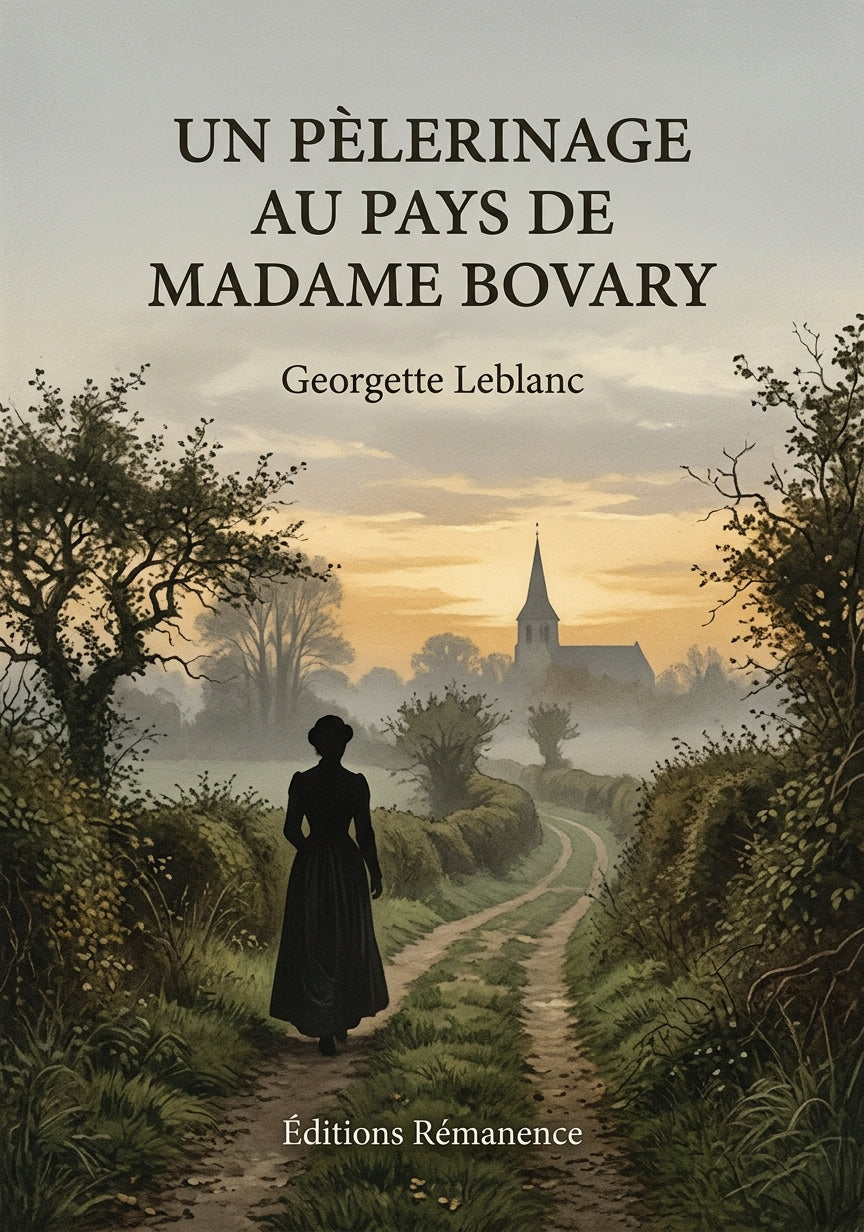Livre Un pèlerinage au pays de Madame Bovary par Georgette Leblanc - Couverture - Editions Remanence