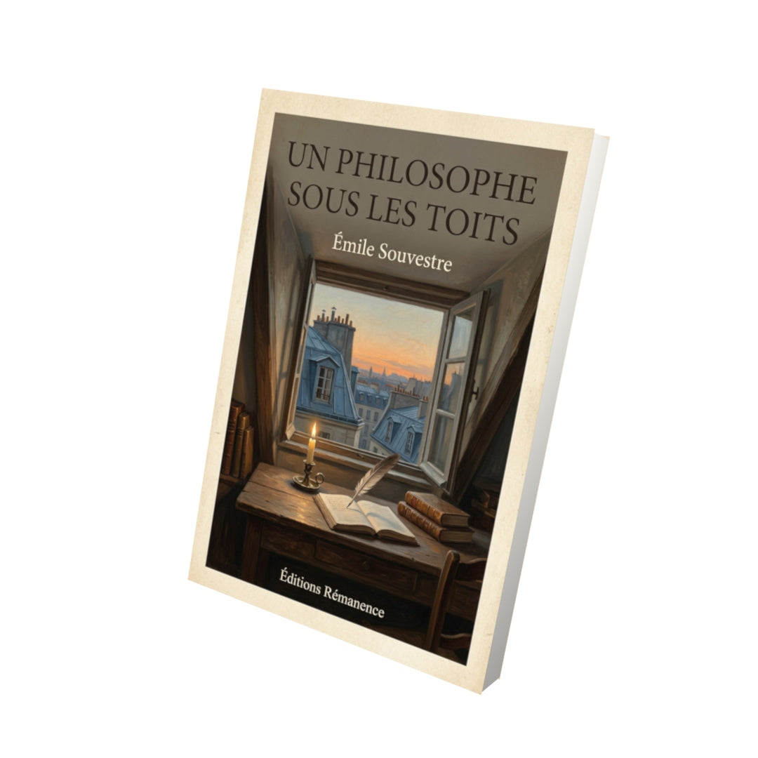 Livre Un philosophe sous les toits - Émile Souvestre - Vue 3D - Editions Remanence