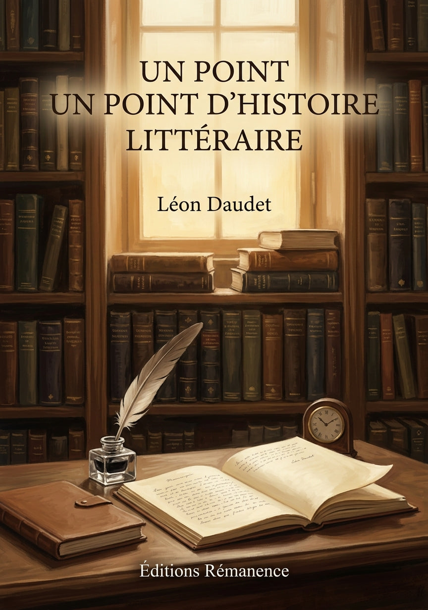 Livre Un point d’histoire littéraire par Léon Daudet - Couverture - Editions Remanence
