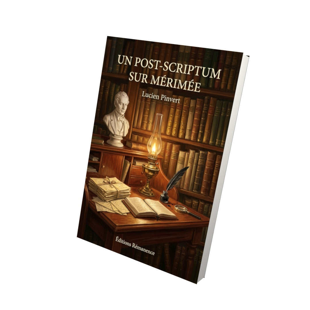 Livre Un post-scriptum sur Mérimée par Lucien Pinvert - Vue 3D - Editions Remanence