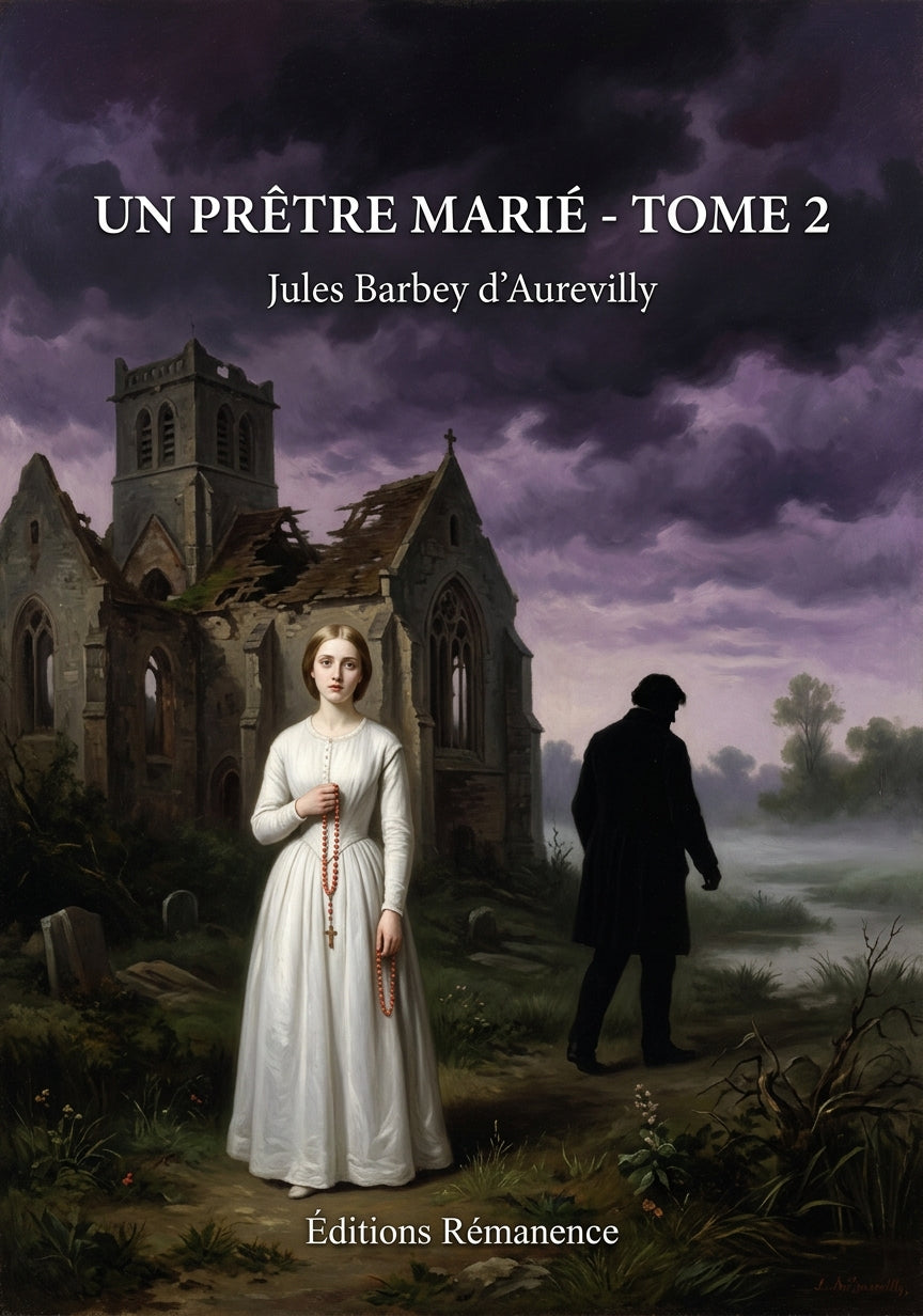 Livre Un prêtre marié - Tome 2 par Jules Barbey d’Aurevilly - Couverture - Editions Remanence