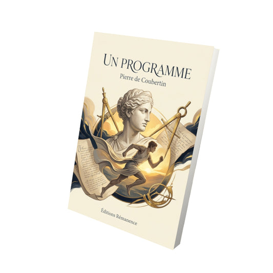 Livre Un Programme par Pierre de Coubertin - Vue 3D - Editions Remanence