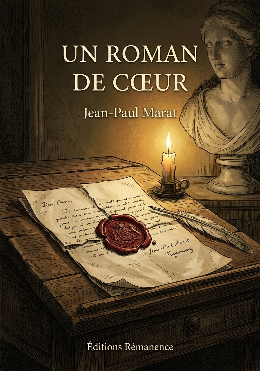 Livre Un Roman de cœur par Jean-Paul Marat - Couverture - Editions Remanence