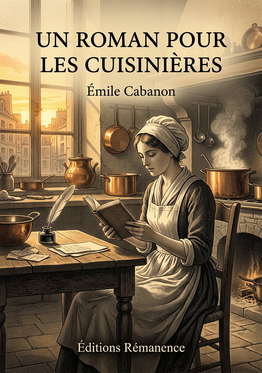 Livre Un Roman pour les cuisinières par Émile Cabanon - Couverture - Editions Remanence