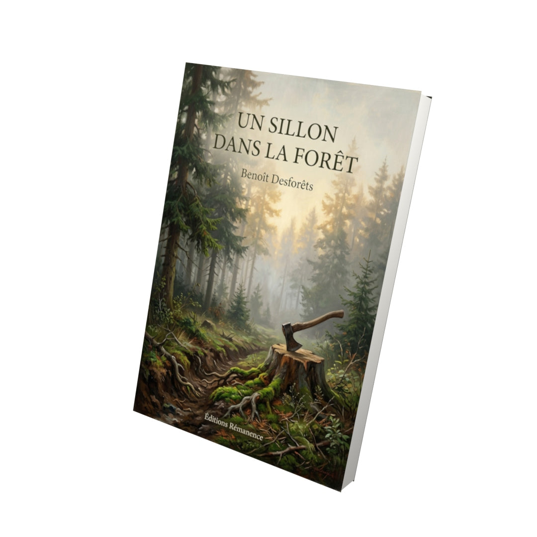 Livre Un sillon dans la forêt par Benoît Desforêts - Vue 3D - Editions Remanence