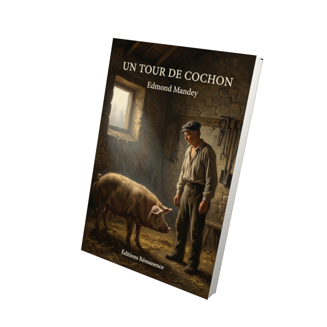 Livre Un tour de cochon par Edmond Mandey - Vue 3D - Editions Remanence