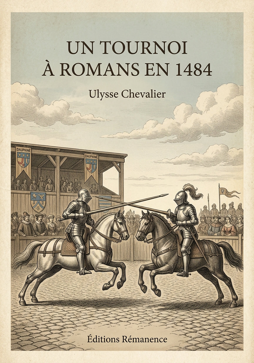 Un tournoi à Romans en 1484 - Ulysse Chevalier (Couverture)