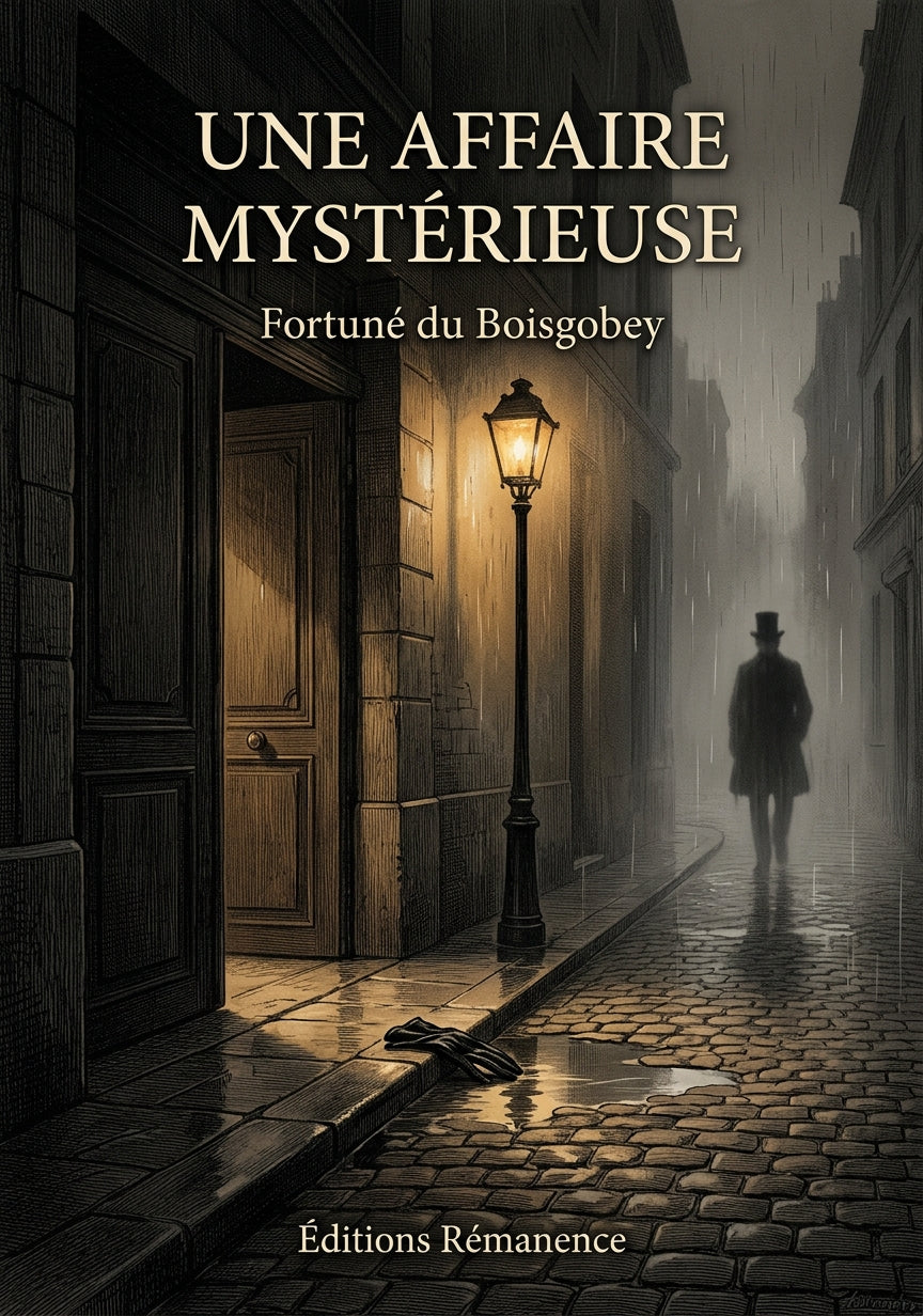 Livre Une Affaire mystérieuse par Fortuné du Boisgobey - Couverture - Editions Remanence