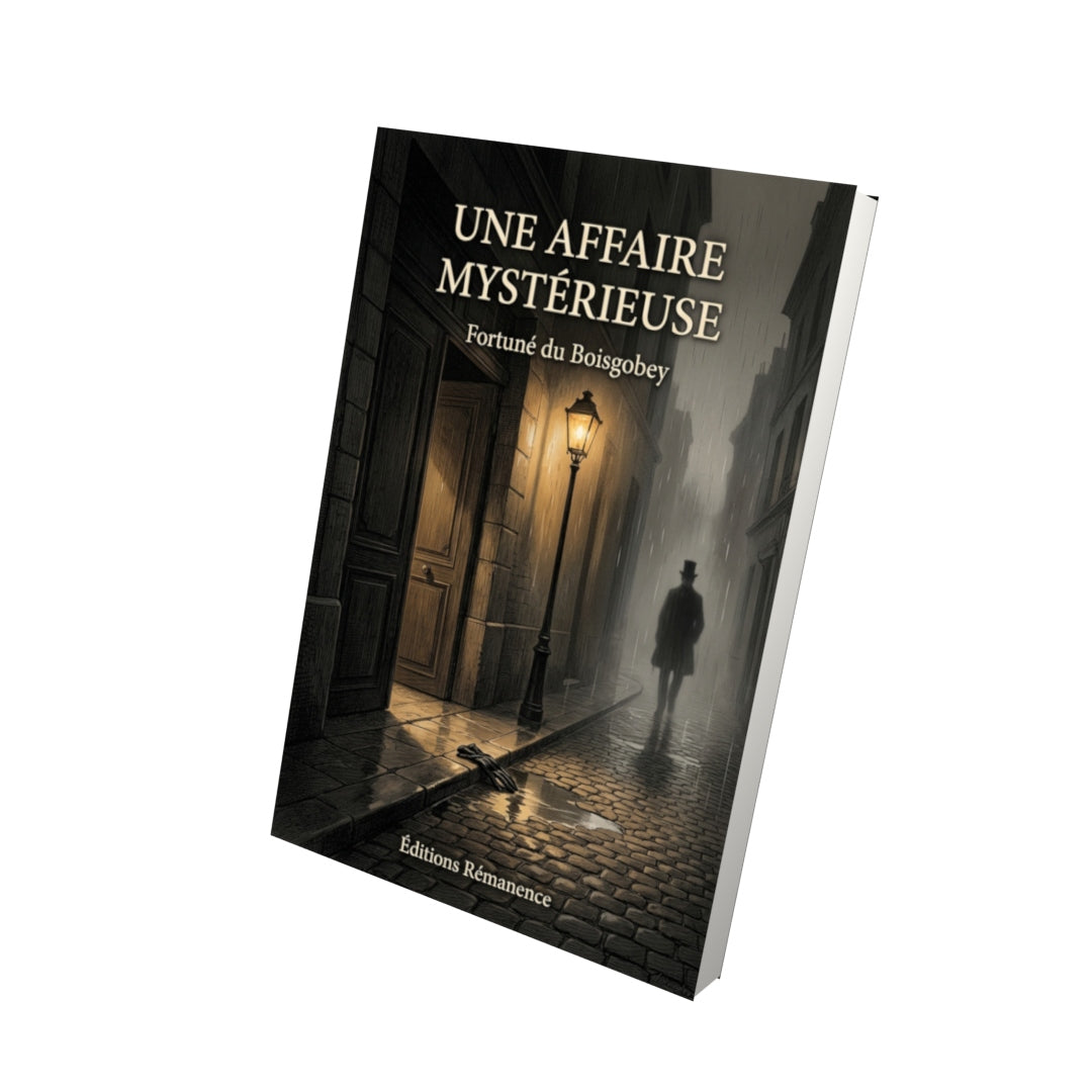 Livre Une Affaire mystérieuse par Fortuné du Boisgobey - Vue 3D - Editions Remanence