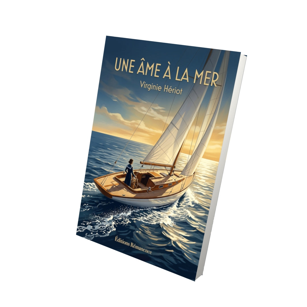 Livre Une âme à la mer par Virginie Hériot - Vue 3D - Editions Remanence