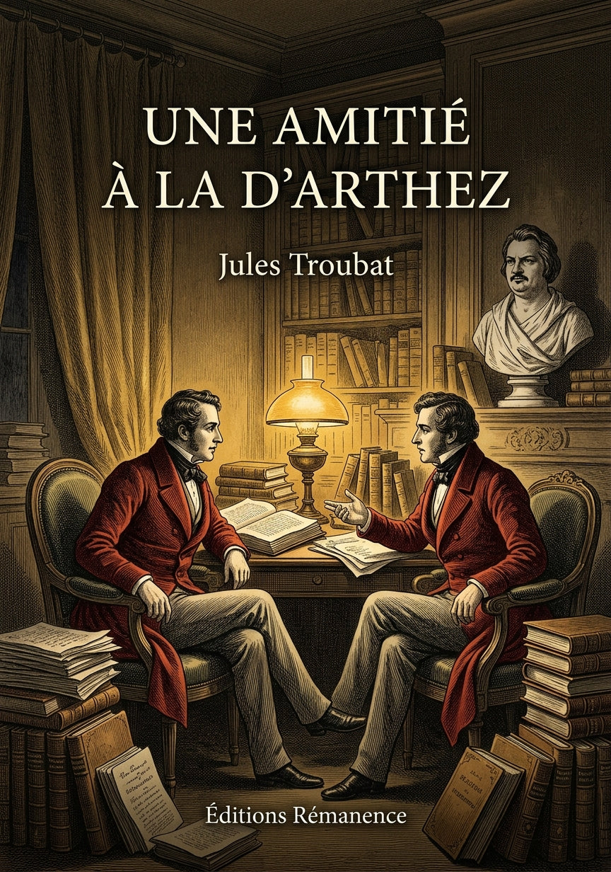 Livre Une amitié à la d’Arthez par Jules Troubat - Couverture - Editions Remanence