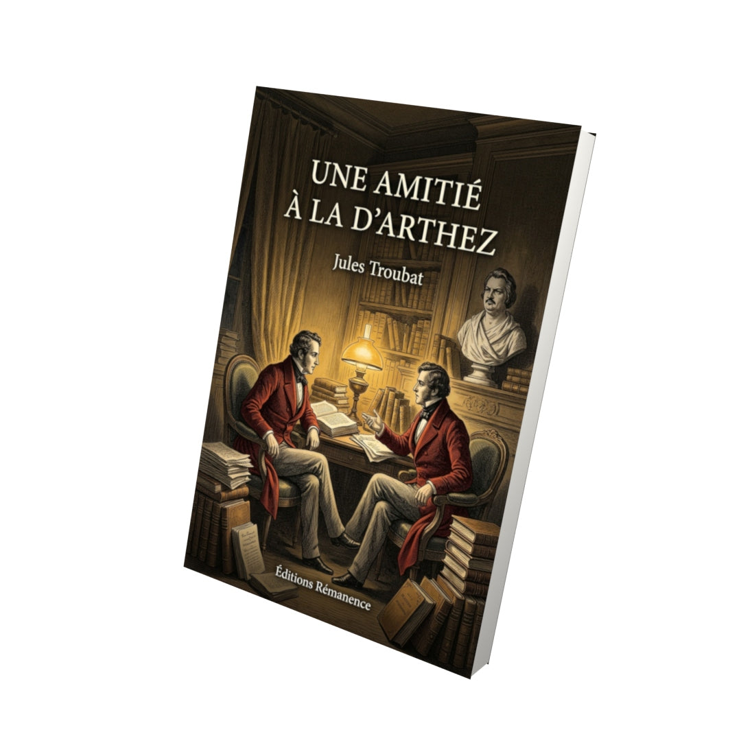 Livre Une amitié à la d’Arthez par Jules Troubat - Vue 3D - Editions Remanence