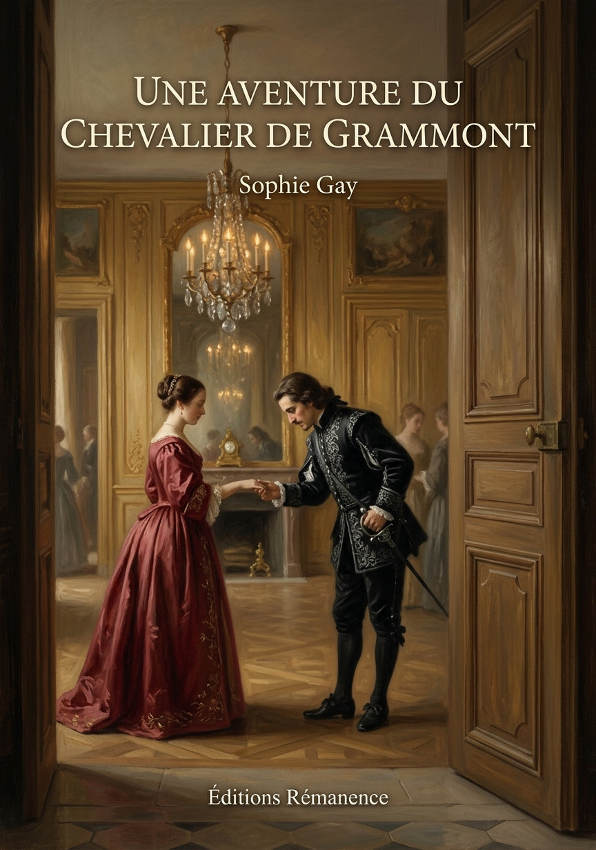 Livre Une aventure du chevalier de Grammont par Sophie Gay - Couverture - Editions Remanence
