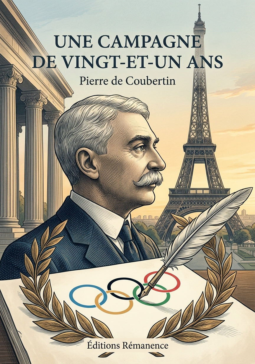 Livre Une Campagne de vingt-et-un ans par Pierre de Coubertin - Couverture - Editions Remanence