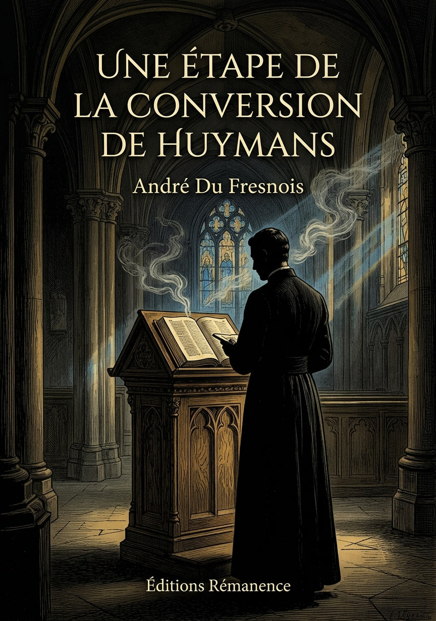 Livre Une étape de la conversion de Huymans par André Du Fresnois - Couverture - Editions Remanence