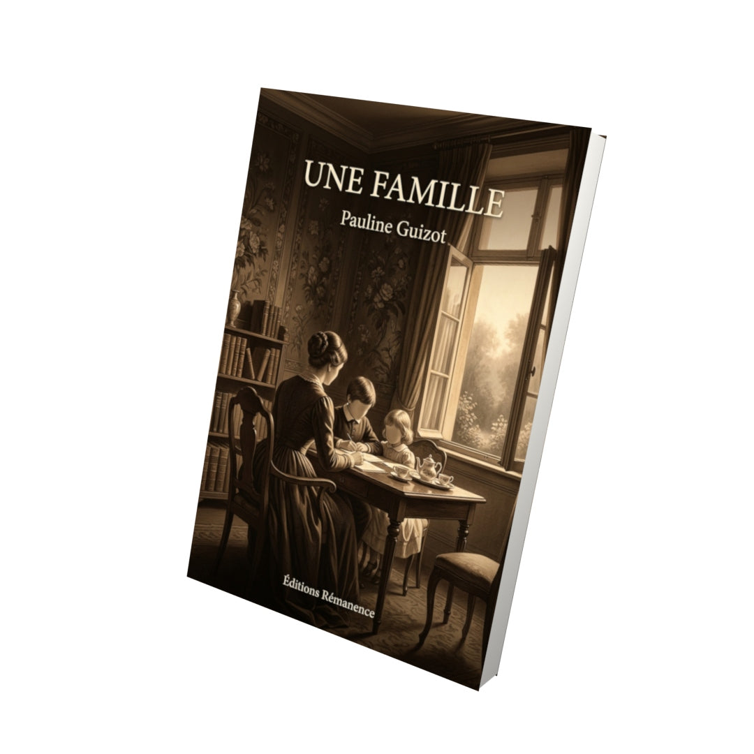 Livre Une famille par Pauline Guizot - Vue 3D - Editions Remanence