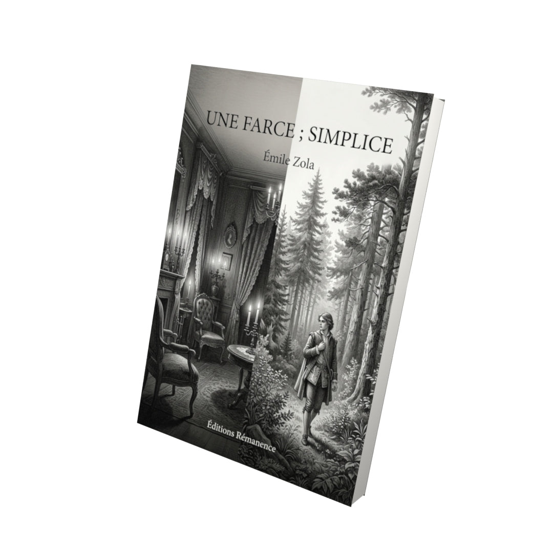 Livre Une farce ; Simplice par Émile Zola - Vue 3D - Editions Remanence