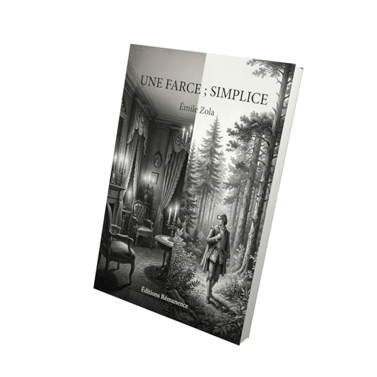 Livre Une farce ; Simplice par Émile Zola - Vue 3D - Editions Remanence