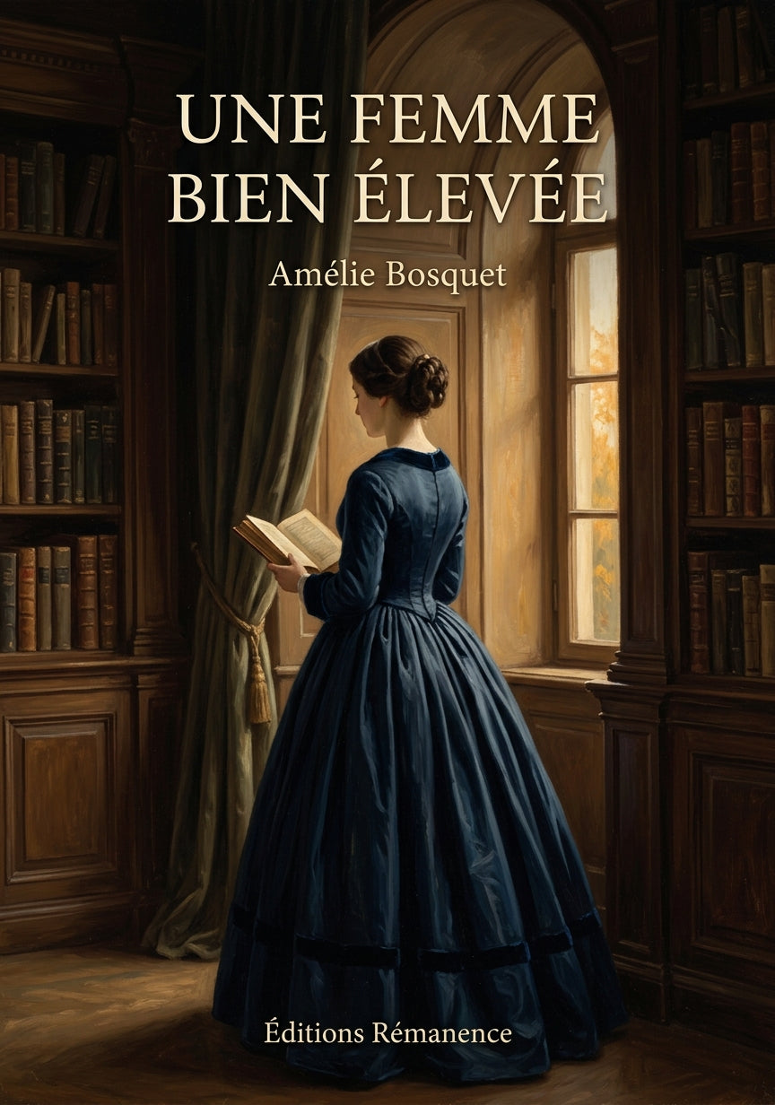 Livre Une femme bien élevée par Amélie Bosquet - Couverture - Editions Remanence