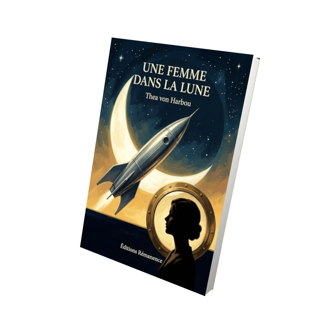 Livre Une femme dans la Lune par Thea von Harbou - Vue 3D - Editions Remanence