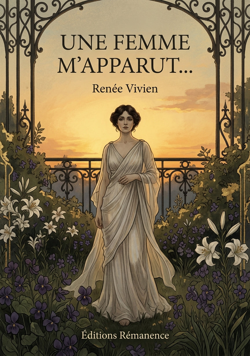 Livre Une Femme m’apparut… par Renée Vivien - Couverture - Editions Remanence