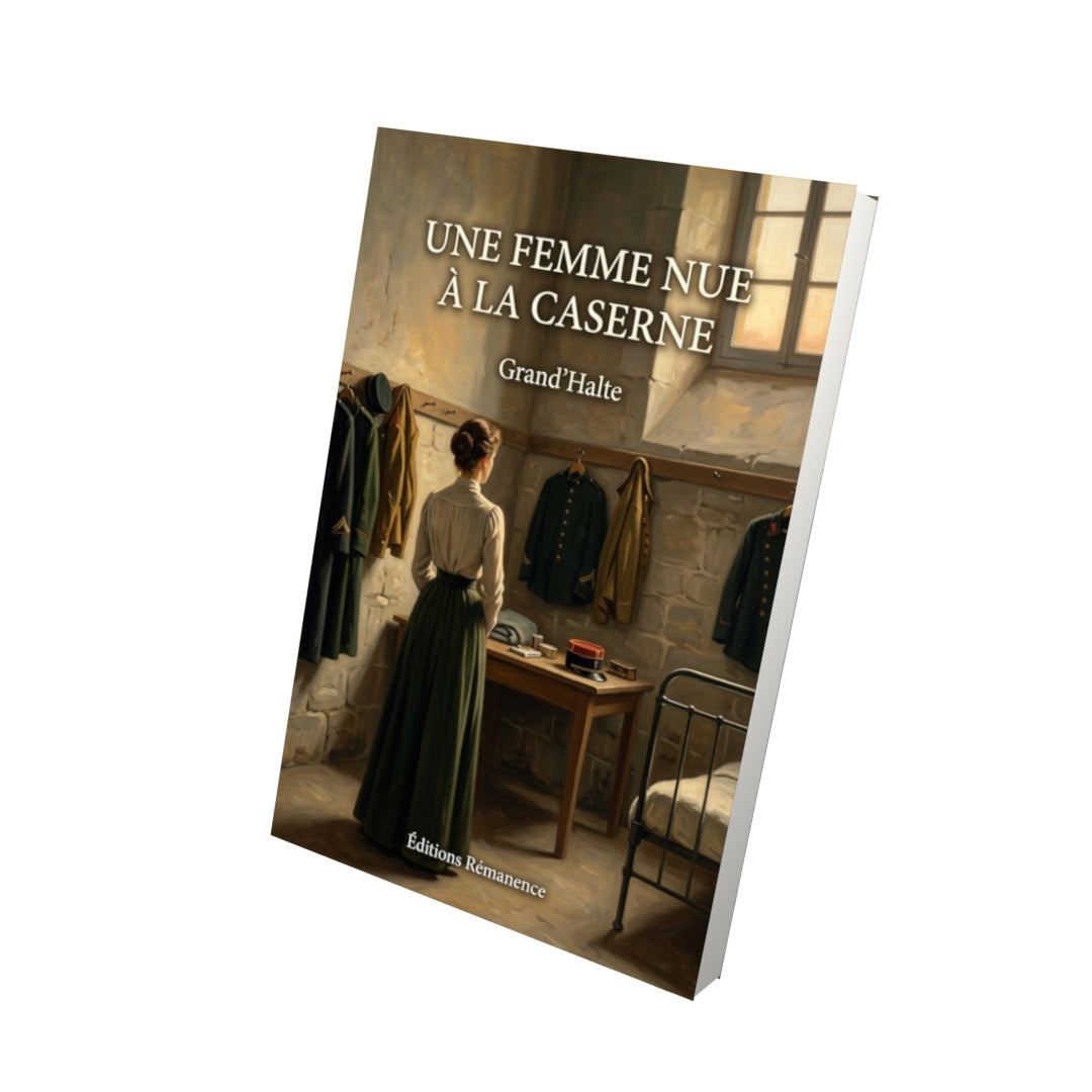 Livre Une femme nue à la caserne par Grand’Halte - Vue 3D - Editions Remanence