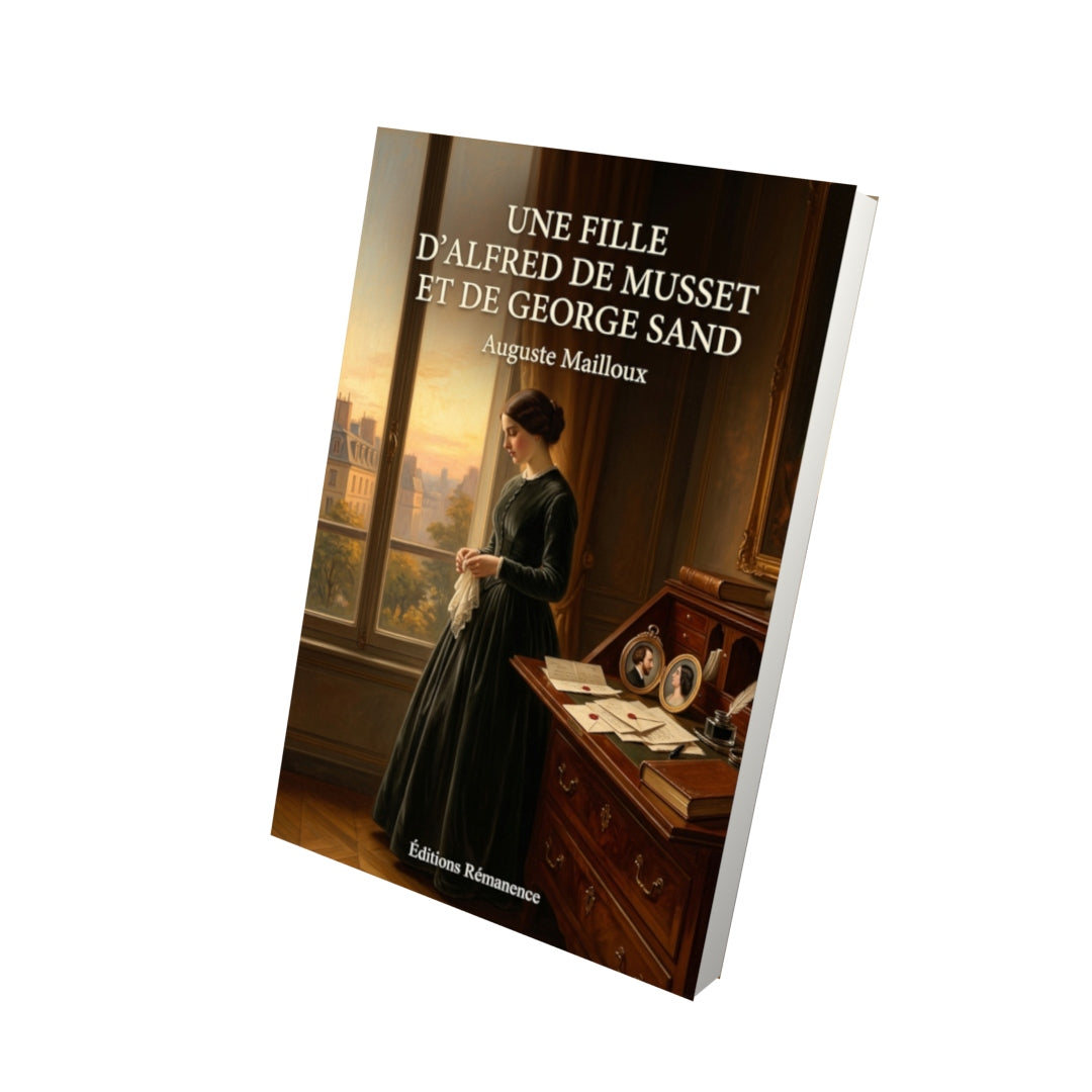 Livre Une fille d’Alfred de Musset et de George Sand par Auguste Mailloux - Vue 3D - Editions Remanence