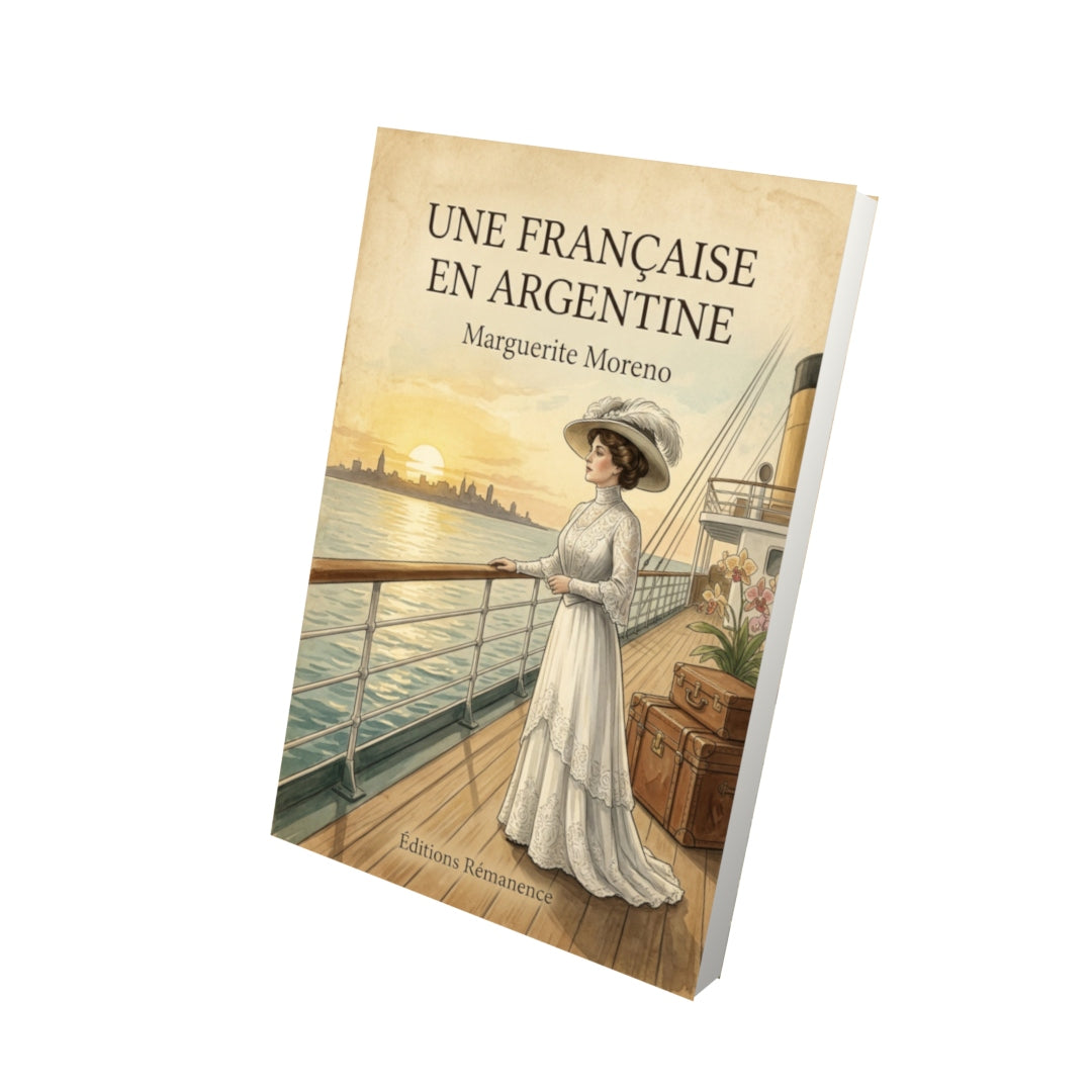 Livre Une Française en Argentine - Marguerite Moreno - Vue 3D - Editions Remanence
