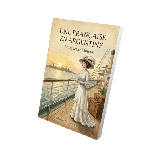 Livre Une Française en Argentine - Marguerite Moreno - Vue 3D - Editions Remanence