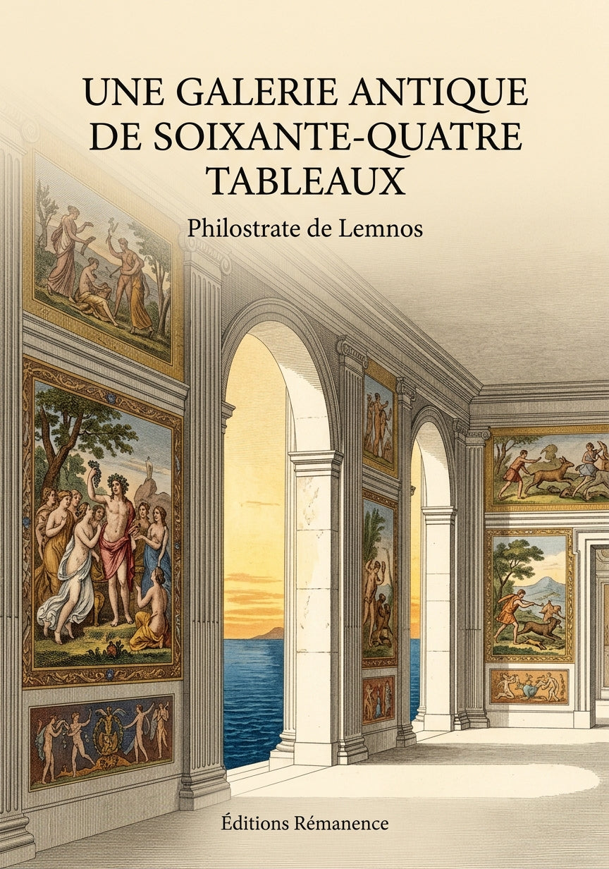 Livre Une galerie antique de soixante-quatre tableaux par Philostrate de Lemnos - Couverture - Editions Remanence