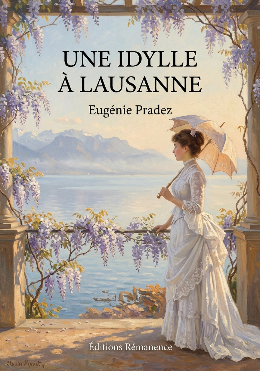 Livre Une Idylle à Lausanne par Eugénie Pradez - Couverture - Editions Remanence