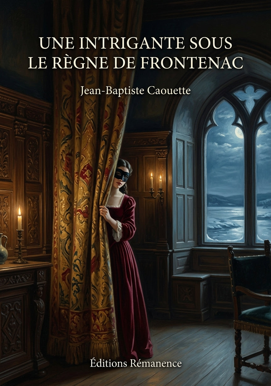 Livre Une intrigante sous le règne de Frontenac par Jean-Baptiste Caouette - Couverture - Editions Remanence