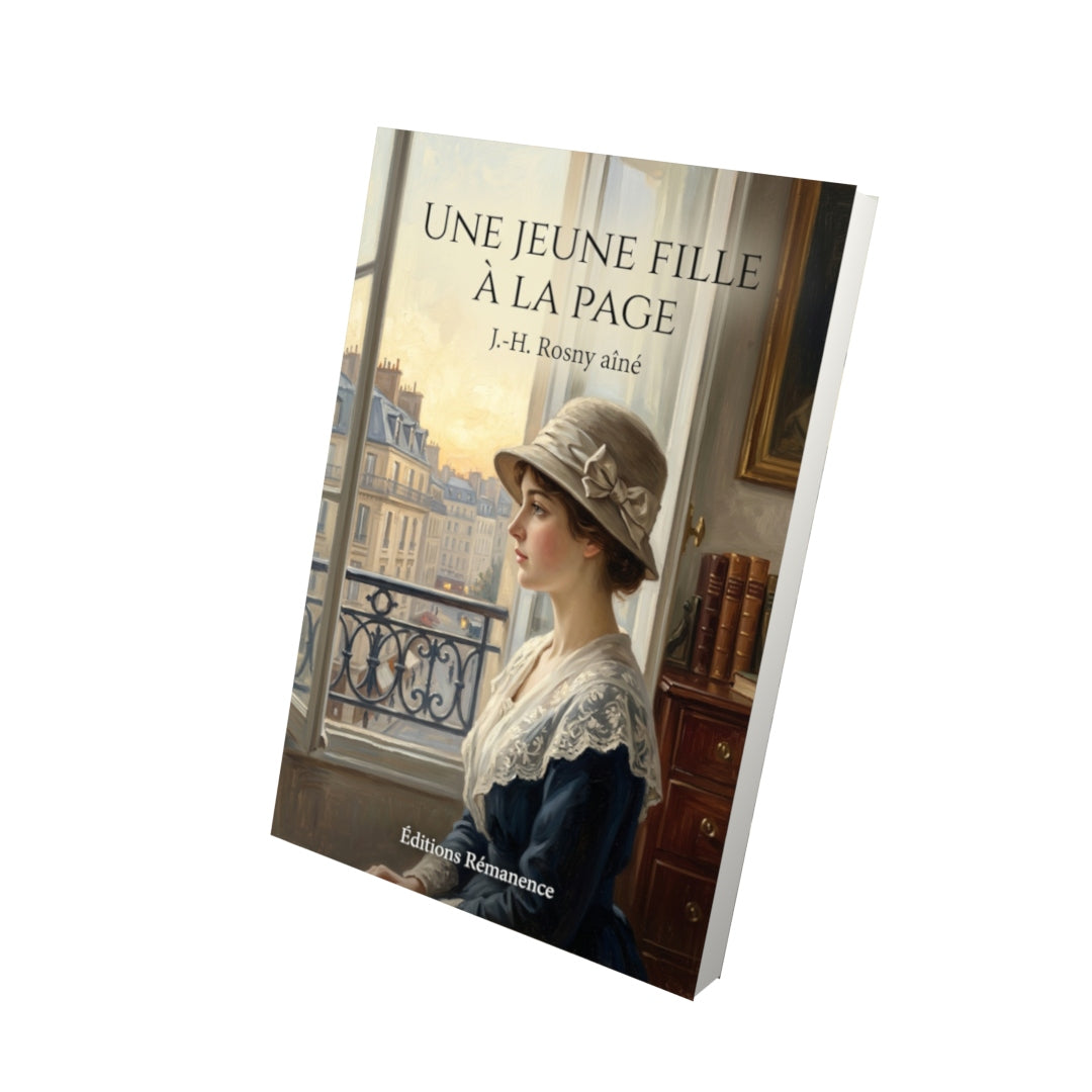 Livre Une jeune fille à la page par Michèle Nicolaï - Vue 3D - Editions Remanence