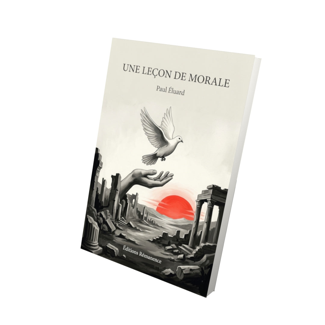 Livre Une leçon de morale par Paul Éluard - Vue 3D - Editions Remanence