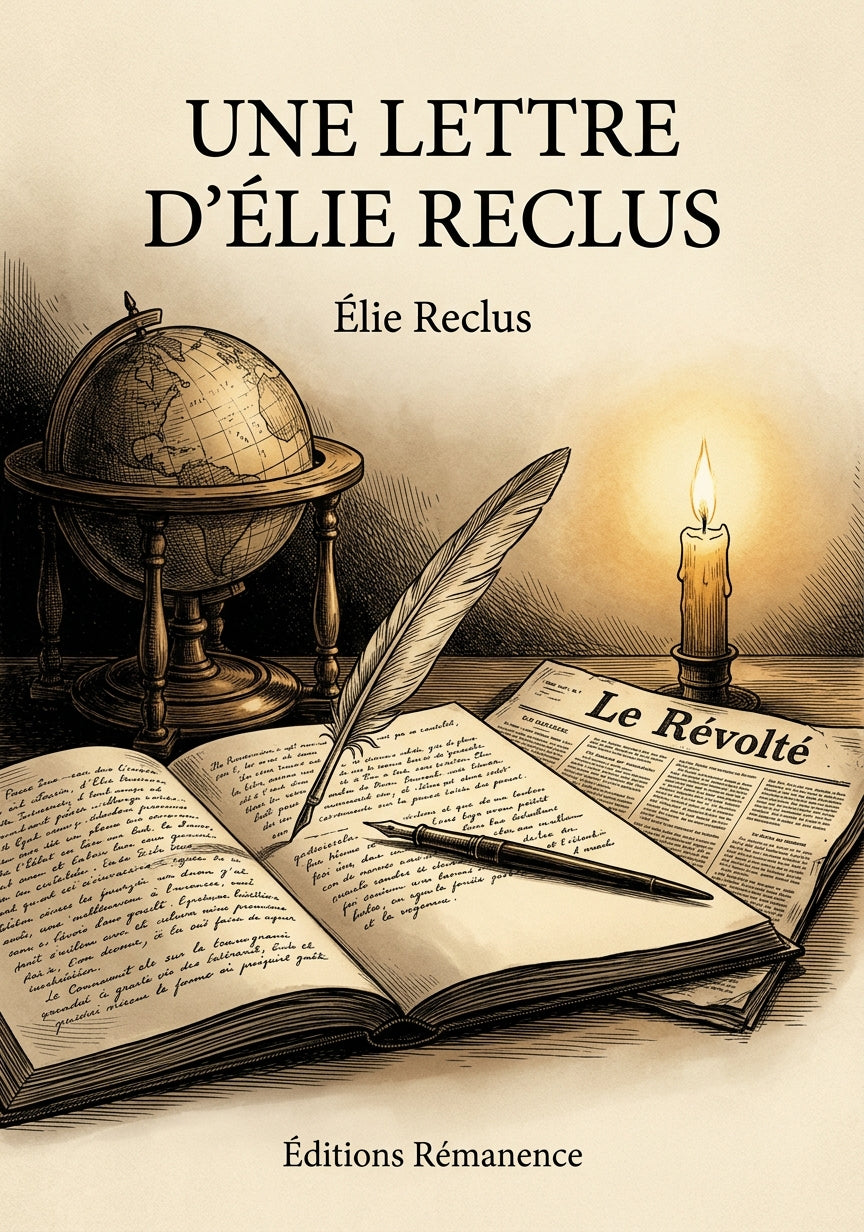Livre Une lettre d’Élie Reclus par Élie Reclus - Couverture - Editions Remanence