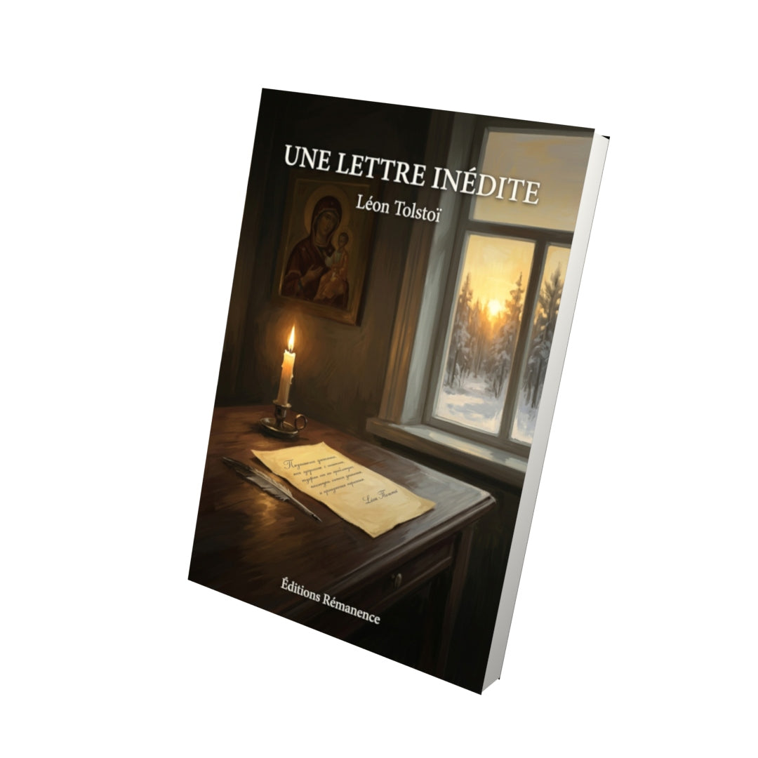 Livre Une lettre inédite par Léon Tolstoï - Vue 3D - Editions Remanence