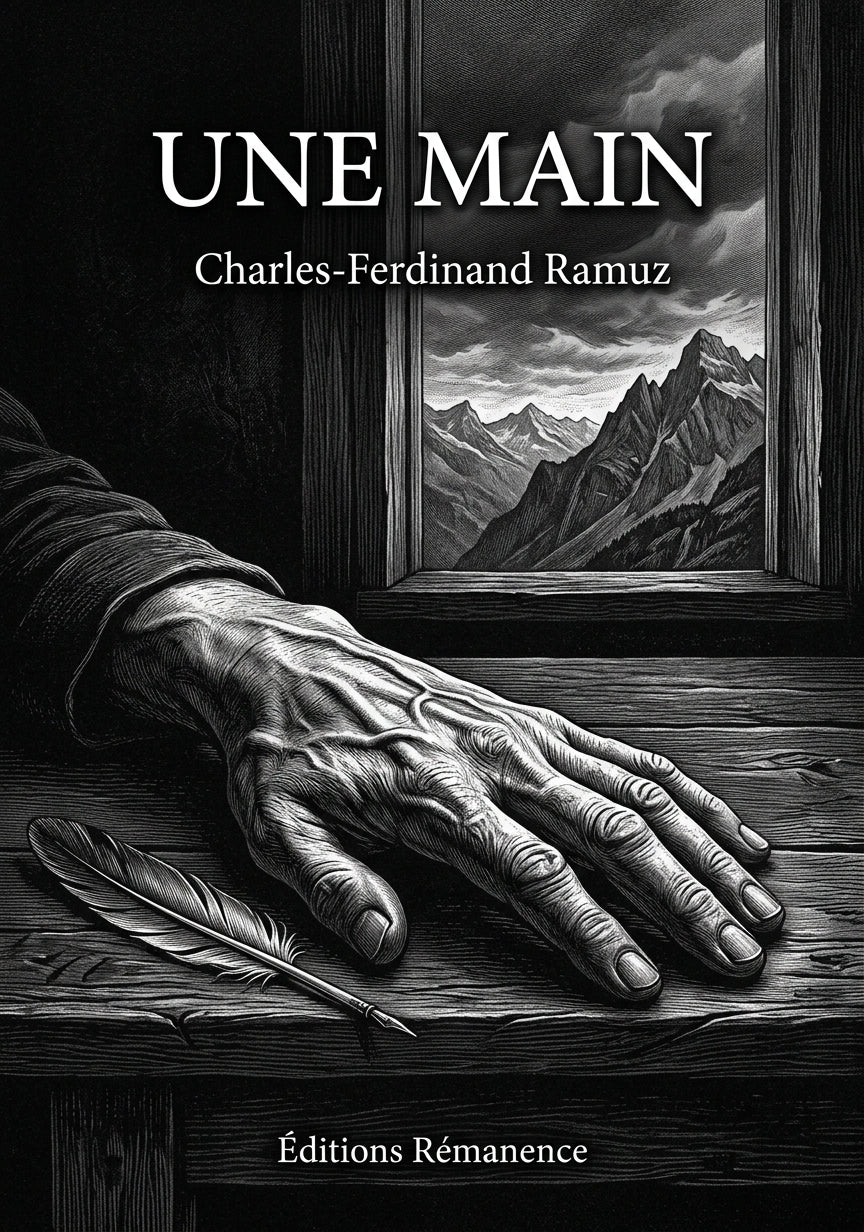 Livre Une main par Charles-Ferdinand Ramuz - Couverture - Editions Remanence