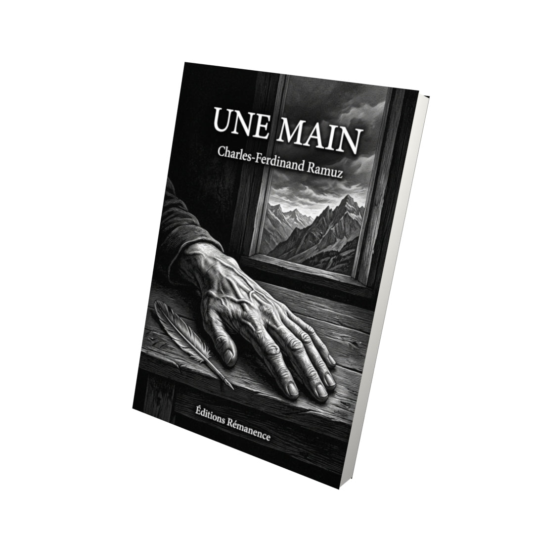 Livre Une main par Charles-Ferdinand Ramuz - Vue 3D - Editions Remanence