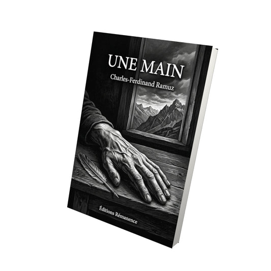 Livre Une main par Charles-Ferdinand Ramuz - Vue 3D - Editions Remanence
